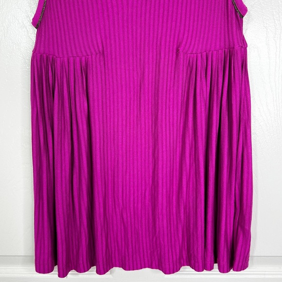 French Connection Deep V-Neck Ruffle Shoulders Babydoll Tank Top Women’s Sz M - Picture 5 of 8